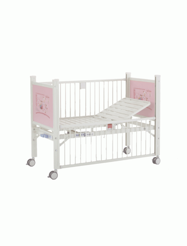 Epoxy Coated Semi-fowler Child Bed B-35